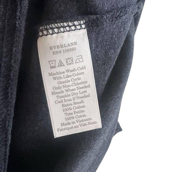 Everlane Cotton Heathered Navy Blue T-Shirt - Picture 5 of 6